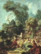 Jean-Honore Fragonard The Lover Crowned oil